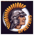 SHS Logo. Picture of a spartan